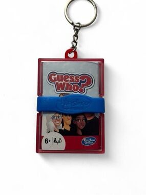 Hasbro Gaming Guess Who? Mini Keychain Game | Red